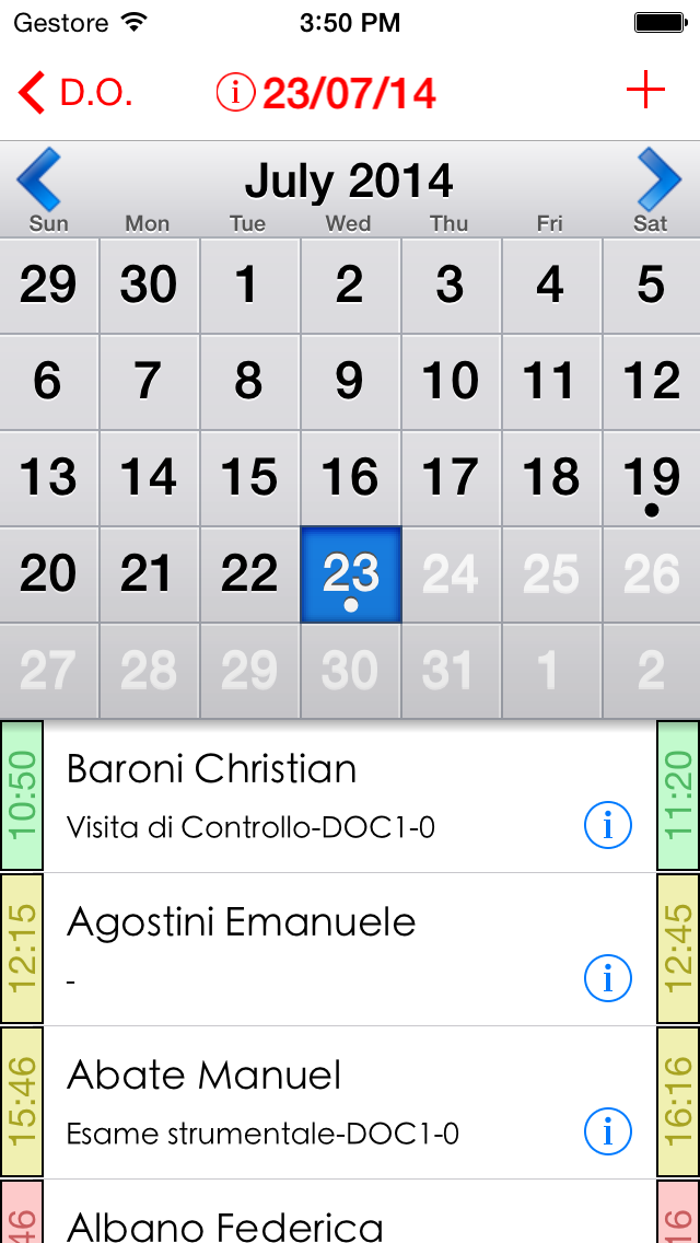 calendario iPhone